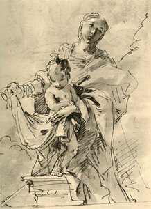 मैडोना एंड चाइल्ड, मध्य 18 वीं शताब्दी, 1928 द्वारा जियोवन्ती बतिस्ता टाईपोलो