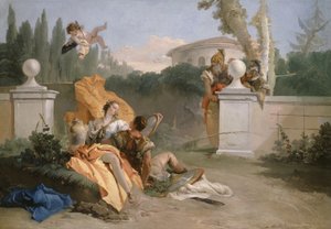 रिनाल्डो और आर्मिडा इन हर गार्डन, 1742-45 द्वारा जियोवन्ती बतिस्ता टाईपोलो
