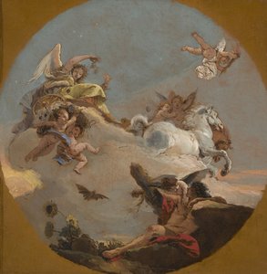 औरोरा का रथ, c.1734 द्वारा जियोवन्ती बतिस्ता टाईपोलो