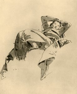 महिला विश्राम, 18 वीं सदी, 1928 के मध्य द्वारा जियोवन्ती बतिस्ता टाईपोलो