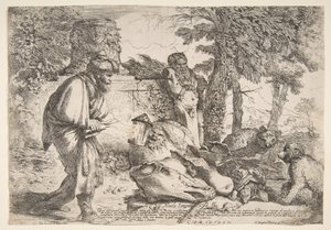 एक ईमानदार आदमी के लिए खोज डायोजनीज, सीए। 1645-1647। द्वारा जियोवन्नी बेनेडेटो कैस्टिग्लियोन