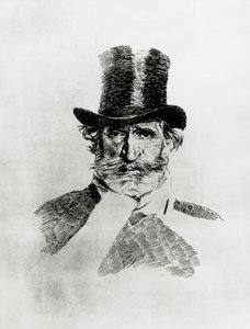 ग्यूसेप वर्डी का पोर्ट्रेट (1813-1901), इतालवी संगीतकार, जियोवानी बोल्डिनी द्वारा चित्र (1842-1931) द्वारा जियोवन्नी बोल्डिनी