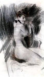 महिला बैठना, c1920 द्वारा जियोवन्नी बोल्डिनी
