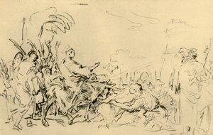 जेरूसलम में प्रवेश करते हैं, c1759, 1928 द्वारा जियोवानी डोमेनिको टाईपोलो