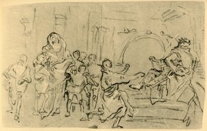 एंटियोकस से पहले द मदर ऑफ़ द मैकाबीज़, c1759, 1928 द्वारा जियोवानी डोमेनिको टाईपोलो