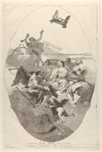 वीनस ने कामदेव को टाइम को सौंपा, 1758-80। द्वारा जियोवानी डोमेनिको टाईपोलो