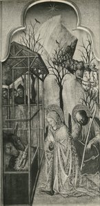 द लाइफ ऑफ द वर्जिन, नेटिविटी, c.1445 (पॉपलर पैनल पर तेल)