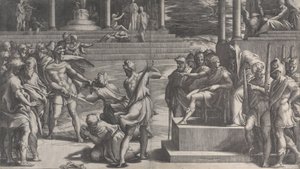 सेंट पॉल की शहादत और सेंट पीटर की निंदा, 1524-27। द्वारा जियोवन्नी जैकोपो कारग्लियो