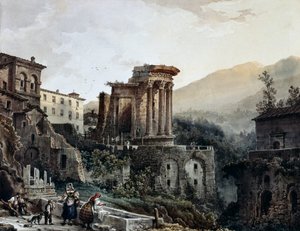 टिवोली में वेस्ता का मंदिर, जियोवानी मिग्लिआरा (1785-1837), इटली द्वारा