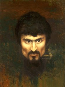 1882 में स्विट्जरलैंड, सेंट मोरित्ज़, सेल्फ-पोर्ट्रेट द्वारा जियोवन्नी सेर्जिनी