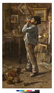मैं एक चित्रकार भी हूं या दिलतेंते या द पेंटर्स स्टूडियो, 1885