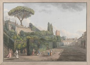 पलाज़ो कोलोना का बगीचा, सीए। 1780. निर्माता: जियोवन्नी वोल्पाटो, लुइस डुक्रोस। द्वारा जियोवानी वोल्पाटो, लुई डुक्रोसो