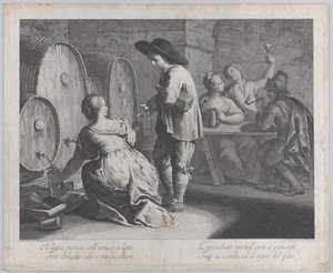एक बारमेड फिलिंग मग..., 1760-70। द्वारा जियोवन्नी वोल्पाटो