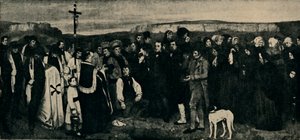 Ornans में अंतिम संस्कार, c1850, 1935। द्वारा giraudon