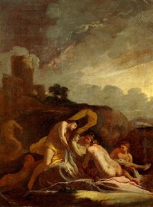 Giulio Carpioni (1613-1678) द्वारा एडोनिस की मृत्यु।