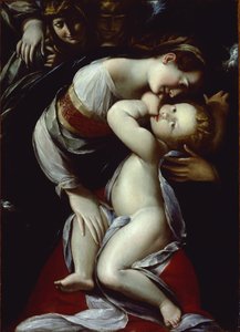 वर्जिन और बाल एन्जिल्स के साथ, c.1610 द्वारा Giulio Cesare Procaccini