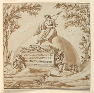 खगोलशास्त्री जियोवन्नी बी. फागियोली के लिए कब्रगाह स्मारक द्वारा Giuseppe Barberi