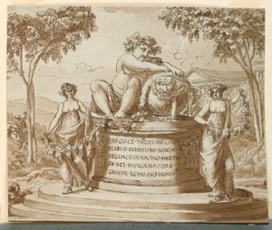 कवि तगेरिनी के लिए कब्रगाह स्मारक द्वारा Giuseppe Barberi