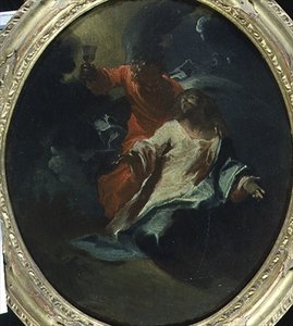 जैतून के पहाड़ पर मसीह, c.1730 (कैनवास पर तेल)