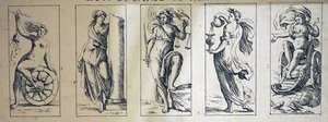 Giuseppe Maria Mitelli द्वारा 17 वीं शताब्दी के टैरो कार्ड द्वारा Giuseppe मारिया मिटेली