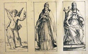 Giuseppe Maria Mitelli द्वारा 17 वीं शताब्दी के टैरो कार्ड द्वारा Giuseppe मारिया मिटेली