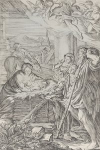 चरवाहों की आराधना, 1654-1718। द्वारा Giuseppe मारिया मिटेली