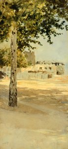 पेरिस के पास, Giuseppe de Nittis द्वारा, कैनवास पर तेल द्वारा ग्यूसेप या जोसेफ डी निटिस