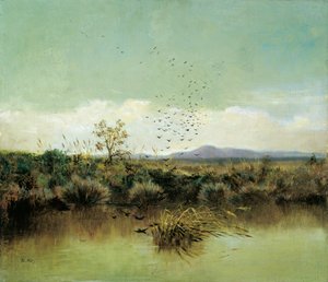 ऑफ़ान्टो के तट पर, ग्यूसेप डी नितिस (1846-1884) द्वारा, कैनवास पर तेल, 50x58 सेमी द्वारा ग्यूसेप या जोसेफ डी निटिस
