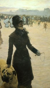 Bois de Boulogne, लेडी विद ए डॉग . से लौटते हुए