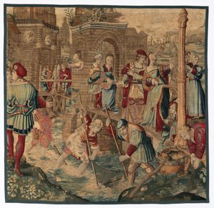 वसंत: चार ऋतुओं के सेट से मछली पकड़ने का दृश्य, 1600 के दशक के अंत से 1700 के दशक की शुरुआत तक।
