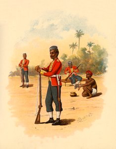 11 वीं बंगाल नेटिव इन्फैंट्री, 1890। द्वारा गॉडफ्रे डगलस गिल्स
