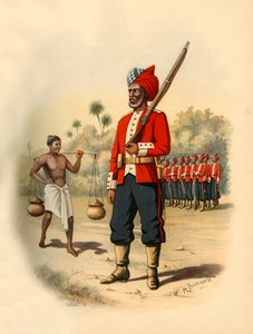 प्रथम मद्रास पायनियर्स, 1890। द्वारा गॉडफ्रे डगलस गिल्स