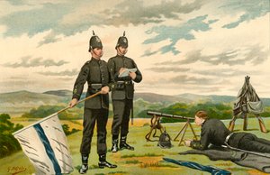 द 1 मिडलसेक्स विक्टोरिया राइफल्स - स्वयंसेवक, 1890। द्वारा गॉडफ्रे डगलस गिल्स