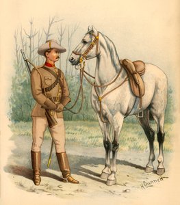 विक्टोरियन माउंटेड राइफल्स, 1890।