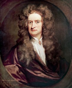 आइजैक न्यूटन का पोर्ट्रेट (1642-1727), अंग्रेजी गणितज्ञ, भौतिक विज्ञानी और खगोलशास्त्री, गॉडफ्रे नेलर द्वारा पेंटिंग (1646-1723)
