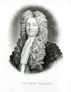 सर हैंस स्लोअन (1660-1753) विलियम होम लिज़र्स (1788-1859) ने जरडाइन के नेचुरलिस्ट लाइब्रेरी में स्लोन के संस्मरण के लिए उत्कीर्ण, c.1833-45 द्वारा गॉडफ्रे नेलर