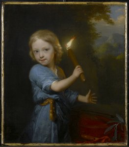 लड़का होल्डिंग एक मशाल, 1692