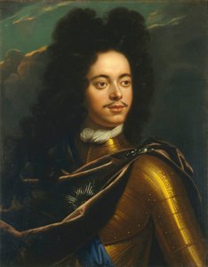 ल'एम्पियर पियरे आई ले ग्रैंड - सम्राट पीटर I द ग्रेट (1672-1725) का पोर्ट्रेट, शाल्केन, गॉडफ्राइड कॉर्नेलिस (1643-1706) द्वारा। कैनवास पर तेल, 1703 और 1706 के बीच। आयाम : 80,5x64,4 सेमी। राज्य इतिहास संग्रहालय, मास्को द्वारा गॉडफ्राइड शाल्कन