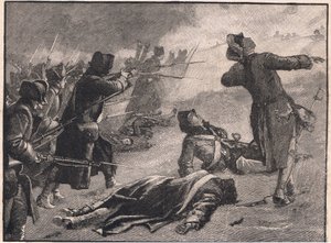 मॉन्टगोमरी का हमला निचले शहर, क्यूबेक ईस्वी 1775 में हुआ द्वारा गॉर्डन फ्रेडरिक ब्राउन