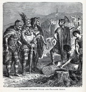 जूलियन और फ्रैन्किश प्रमुखों के बीच साक्षात्कार, 1882 द्वारा थैंक गॉड हेनरिक ल्यूटमैन