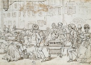 नैन्सी के कार्यकर्ता, जीन-जैक्स ग्रैंडविल (1803-1847), फ्रांस द्वारा ड्राइंग द्वारा ग्रैंडविल