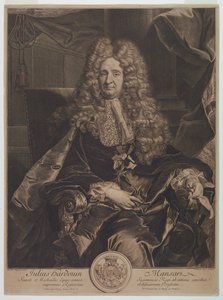 जूल्स-हार्डौइन मैन्सर्ट का पोर्ट्रेट (1646-1708) द्वारा हयाचिंते रिगाड के बाद