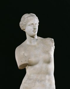 एफ्रोडाइट, &39;वीनस डी मिलो&39;, हेलेनिस्टिक अवधि, c.130-100 ईसा पूर्व (संगमरमर) (विस्तार ओड 14152)