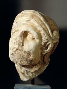 स्कोपास द्वारा योद्धा सिर (340-420BC) तेगिया में एथेना एलिया मंदिर के सामने से, चौथी शताब्दी ईसा पूर्व (फोटो) द्वारा यूनानी