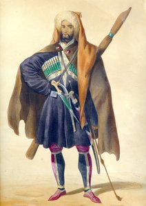 ए सर्कसियन फ्रॉम: सीकस, 1840 के दृश्य, परिदृश्य, नृत्य और वेशभूषा