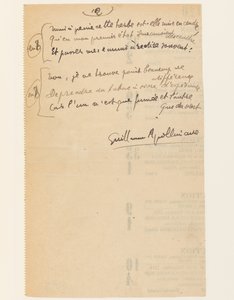 "एसेकॉन्डल लाइफ़।" राष्ट्र संघ के भजन "। तंबाकू।", 15 अगस्त, 1918 द्वारा गिलौम एपोलिनायर
