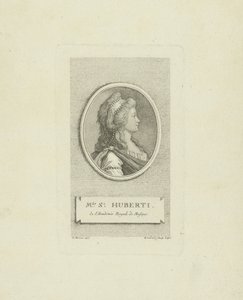 ओपेरा गायक एंटोनेट सेंट-ह्यूबर्टी 1756-1812 का पोर्ट्रेट, सी। 1790. द्वारा गुस्ताव जॉर्ज एंडनर