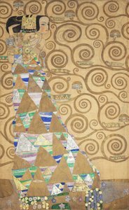 द स्टोकलेट फ्रिज़, डिटेल: द एक्सपेक्टेशन, 1905-1909। द्वारा गुस्ताव क्लिम्ट