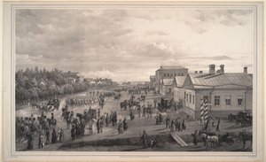 क्रास्नोय सेलो, 1848 के माध्यम से शेवेलियर गार्ड्स की परेड