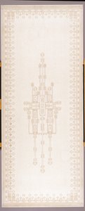 पर्दे का पैनल, c.1908 (कपास और लिनन) द्वारा गुस्ताव स्टिकली